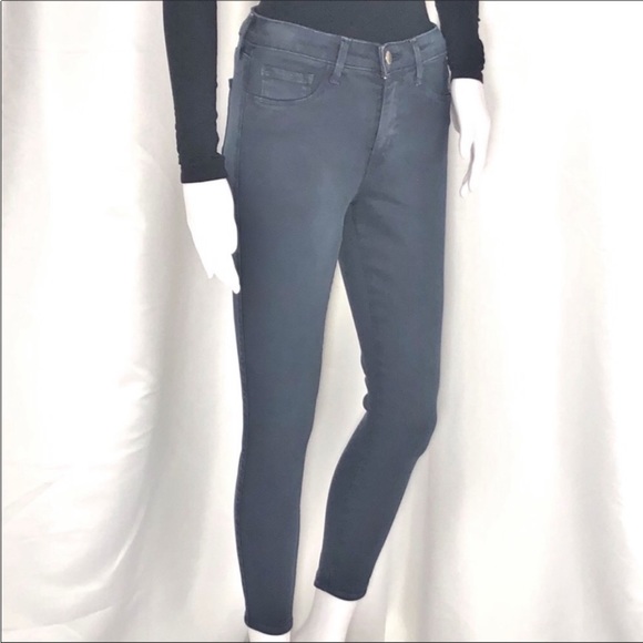 L’Agence Blue Ash Margot High Rise Skinny Crop Sz25 Zip Fly Button Close 5Pocket - Picture 14 of 16